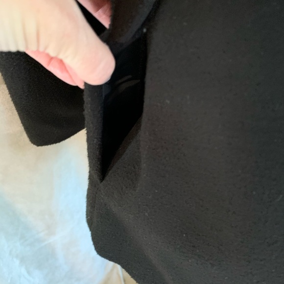 OLD NAVY Pea Coat Up Collar Black SMALL - Picture 6 of 12